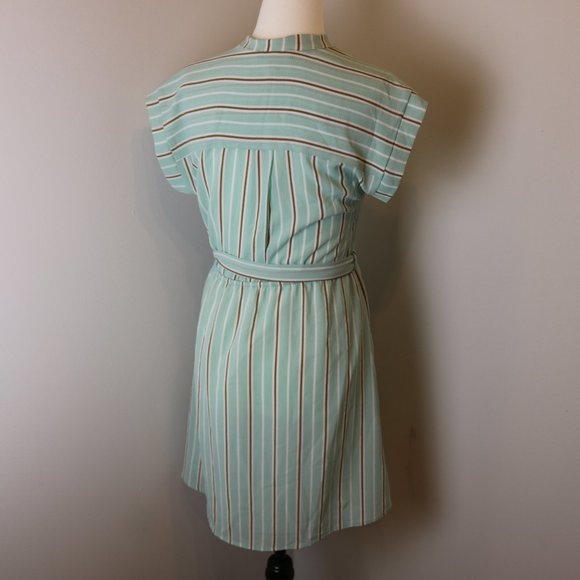 Beautiful Blue Striped Dress - Picture 3 of 12